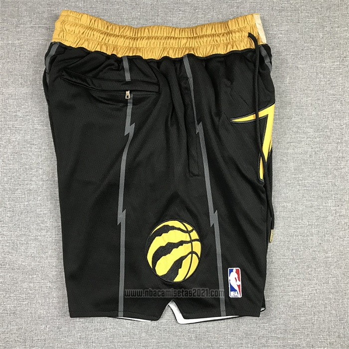Pantalone Toronto Raptors Ciudad Just Don 2021-22 Negro